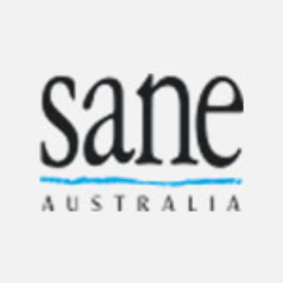 Logo for Sane Australia, a organisational partner of HelpingMinds<sup>®</sup> WA