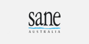 Logo for Sane Australia, a organisational partner of HelpingMinds<sup>®</sup> WA