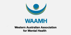 Logo for Western Australian Association for Mental Health, a organisational partner of HelpingMinds<sup>®</sup> WA