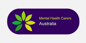Mental Health Carers Australia logo with grey background