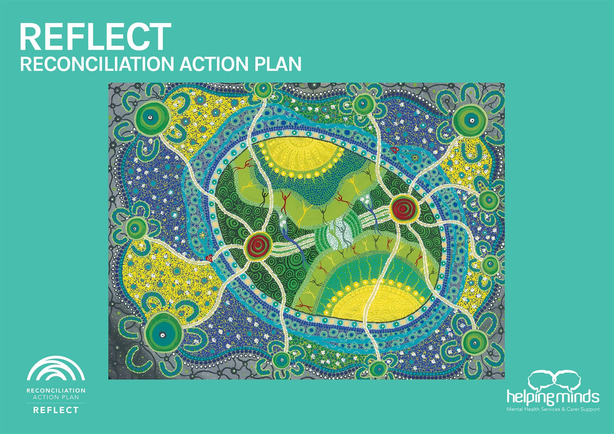HelpingMinds® Our Reflection, Reconciliation Action Plan official artwork