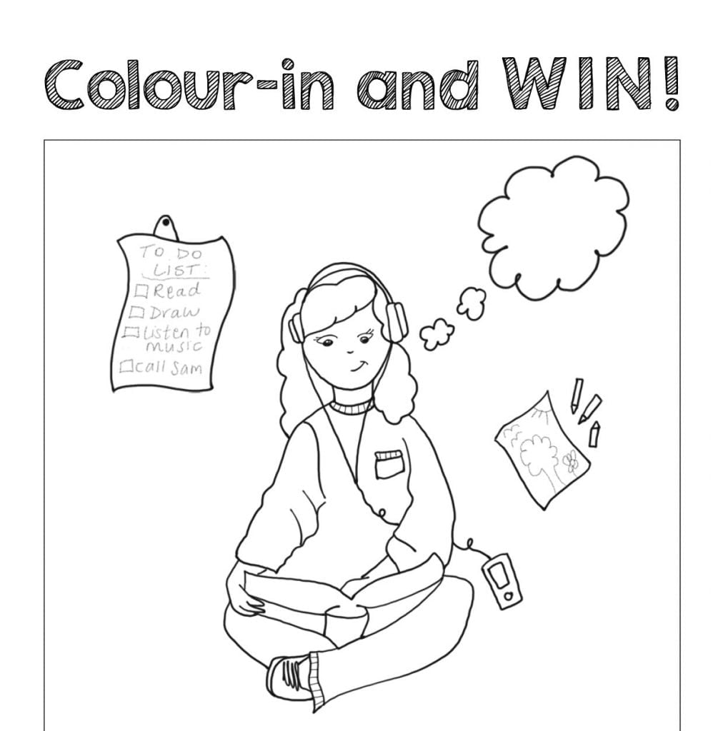 HelpingMinds' Colour-in and WIN! document